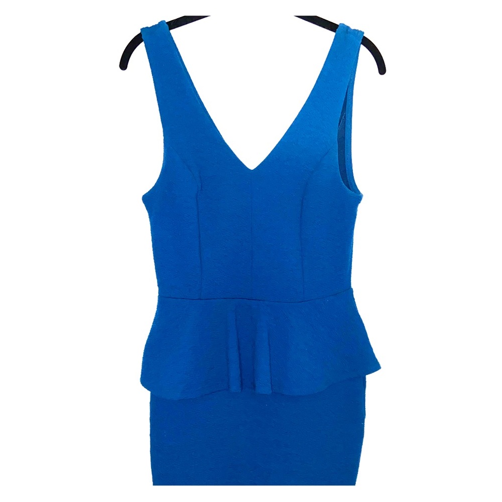 Charlotte Russe Blue/Turquoise Peplum Dress